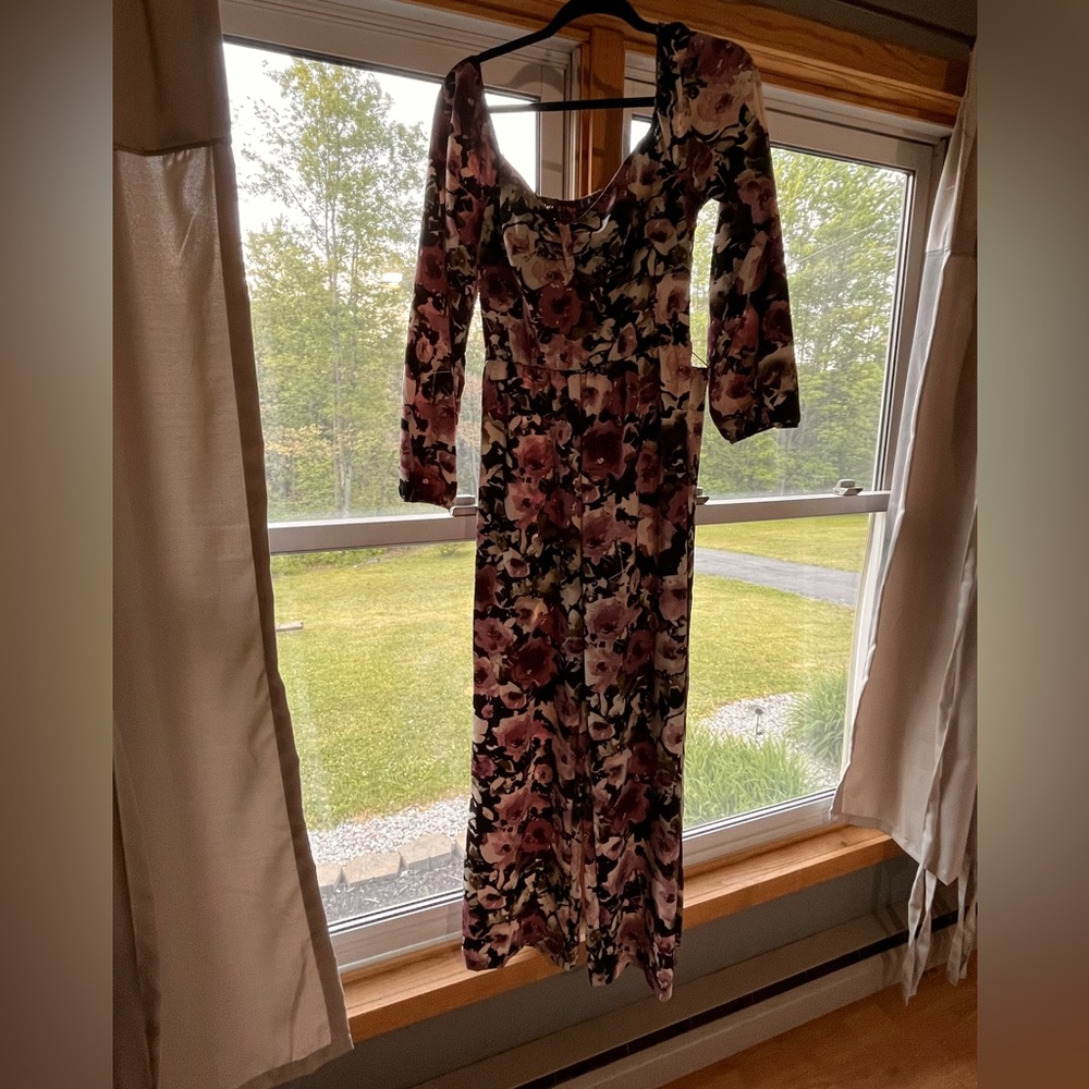 Floral jumpsuit worn once